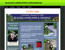 Tablet Screenshot of blalocklandscaping.com